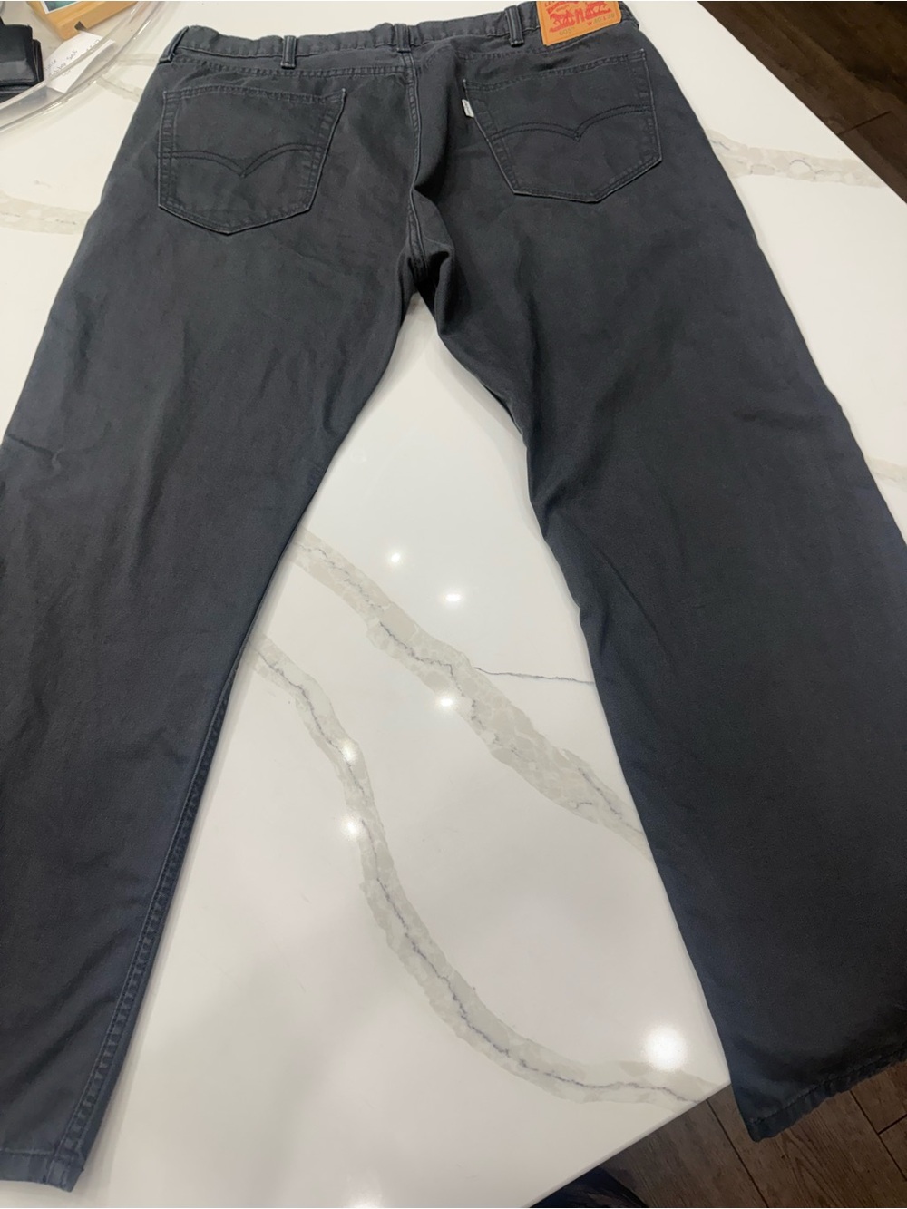 Levi's 505 Men's Straight Legged Jeans - Black, Khaki, Grey, Brown - Picture 9 of 11